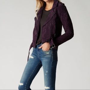 Blank NYC purple twilight suede jacket